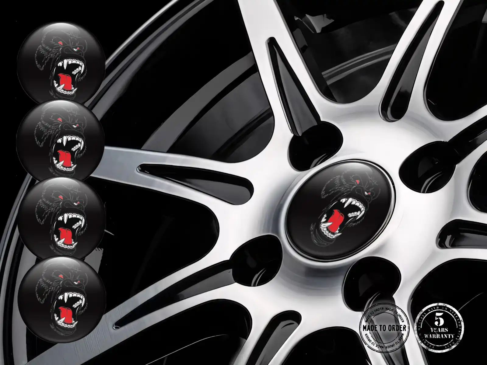 Logo Pegatina Tapacubos Núcleo Thrust Radiant Pro